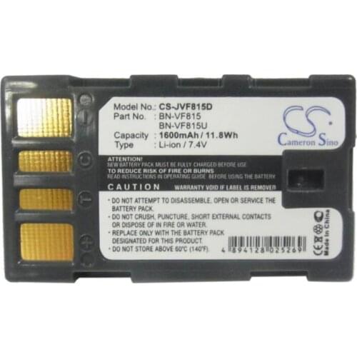 Cameron Sino 1600mAh battery for JVC EX-Z2000 GR-D720 GR-D720EK GR-D720EX GR-D720US GR-D721EX GR-D725EK GR-D725EX GR-D725US