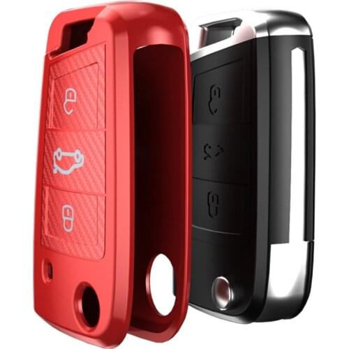 Car Key Cover ABS Scrub For VW Golf 7 Bora Jetta POLO Passat Skoda Octavia A5/A7 Fabia SEAT Ibiza Leon MK7 Key Protaction Case