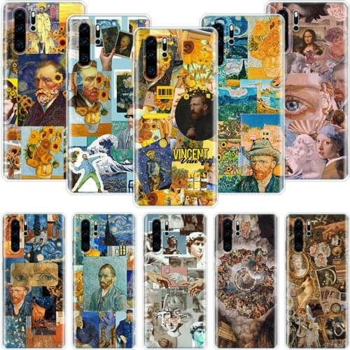 Graffiti Oil Painting Art Van Gogh Phone Case For Huawei Honor 10 9 20 9X 8A 8X 8S 7A 7X Lite Pro 10i 20i Y5 Y6 Y7 Y9 2019 Cover