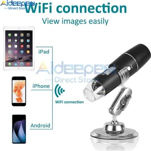 50-1000X Wifi Digital Microscope Magnifier 8 LEDs Standing Electronic Stereo Endoscope Camera For Android ios iPhone iPad