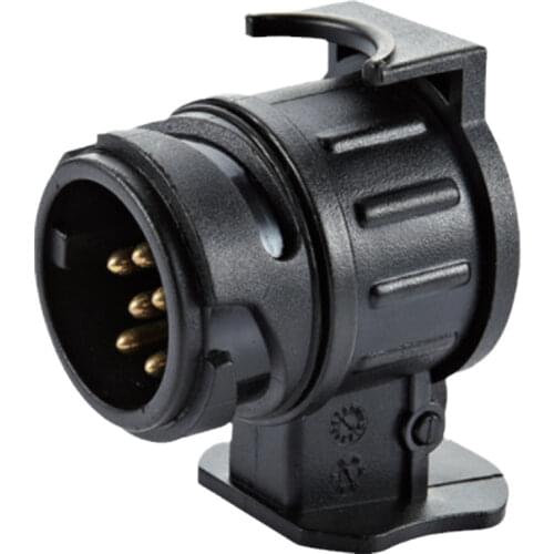 CVP high quality 13 pin round plug to 7 pin socket mini adapter plastic trailer truck ute boat caravan