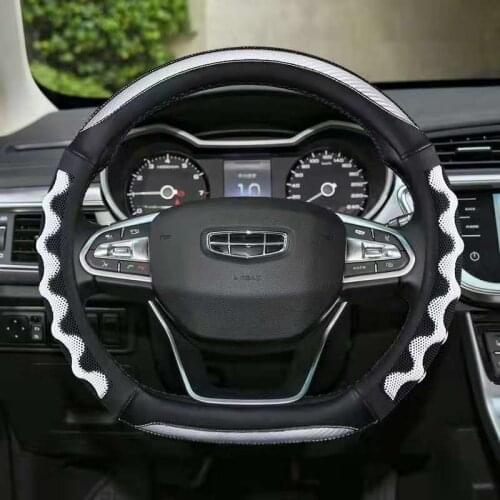 D Shape Car Steering Wheel Cover Durable New for Geely BO RUI BO YUE ATLAS EMGRAND X7 DI HAO EMGRAND GS Coolray Auto Accessories