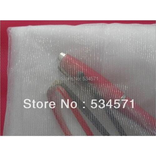 Factory! 160cm width 10yds diy Transparent ivory mesh tulle fabric for wedding dress veil princess dress pettiskirt