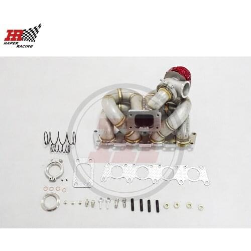 HAPER RACING 48mm OD SS321 3mm Steam Pipe Turbo Manifold +44mm Wastegate For A4 1.8L J etta Go lf FWD 1999-2004
