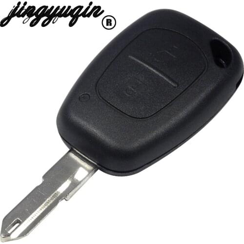 Jingyuqin 10pcs 2 Buttons Remote Key Case Fob Replacement Empty Key Shell For Renault Traffic Master Vivaro Movano Kangoo