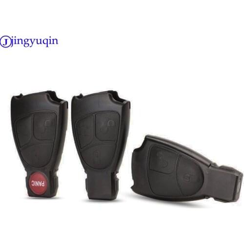 Jingyuqin 10ps/lot 2/3/4 Buttons Remote Key Fob Case Cover Shell For Mercedes For Benz B C E ML S CLK CL 3B 3BT Smart Key