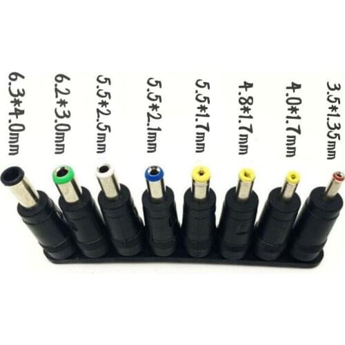 New DC Conversion head 8pcs Adapter adapter For Laptop power plug