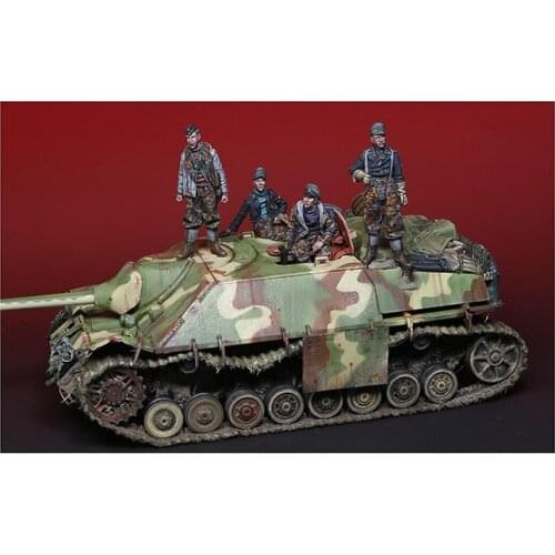 New Unassembled 1/35 ancient warrior just include 4 figure (NO TANK NO BAG ) Resin Figure Unpainted Model Kit