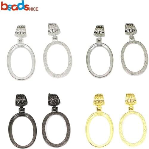 Beadsnice ID17115smt1 Pendant Setting Brass Pendant Cup Bezel DIY Jewelry Making Pendant Base Wholesale Jewelry