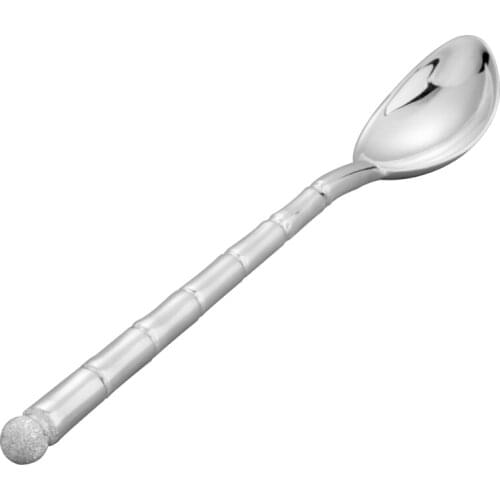 S999 sterling silver handmade coffee spoon dessert, ice cream, teaspoon picnic kitchen accessories