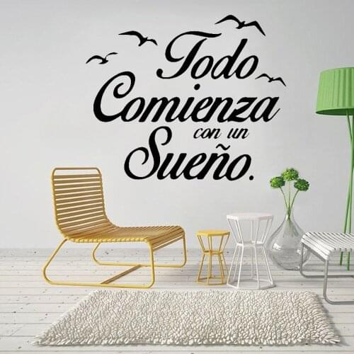 Vinyl Wall Decals France Spain wallpaper Wall Art For Living Room Bedroom Decoration Removable DK-260