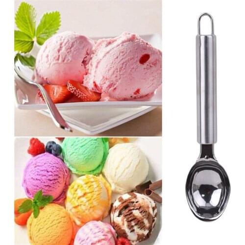 High Duty Stainless Steel Ice Cream Spoon Scoop With Hanging Hook For Easy Storage Kitchen Accessories