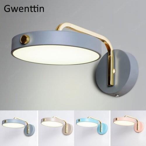 Nordic Design Iron Wall Lamps Modern Wall Sconce Light Fixtures Led Mirror Lights for Bathroom Bedroom Stair Lamp Home Art Deco