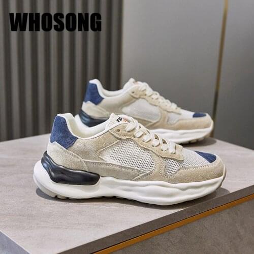 Women Casual Sneakers Ladies Mesh Platform Shoes Girls Sport Sneakers Female Brand Chunky Sneakers Real Leather Shoes Trainers