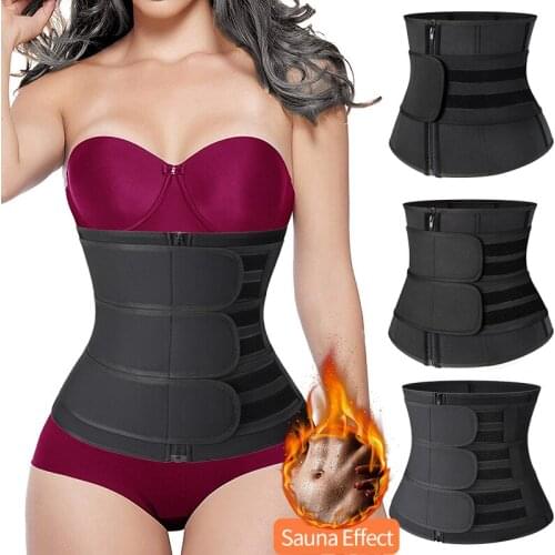 Womens Waist Trimmer Corset Cincher Trainer Weight Loss Neoprene Body Shaper Slimming Belt Sauna Compression Shapewear