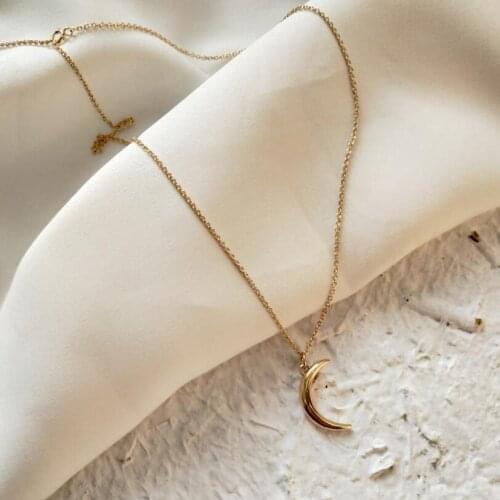 Women Collier 2020 Charms 100% 925 Sterling Silver Moon Choker Chain Kolye Collares Women Christmas Necklace 925 Jewelry Femme