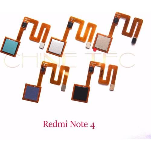1pcs new original fpc Fingerprint scanner Sensor Flex Cable /Touch ID flex for Xiaomi Redmi Note 4 Note4 ,MTK helio X20