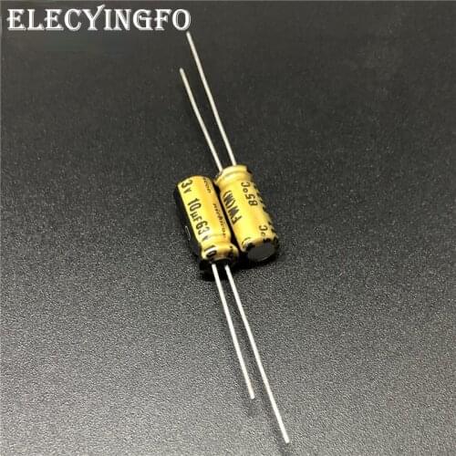 10pcs 10uF 63V10uf NICHICON FW Series 5x11mm 63V10uF HiFi Audio Capacitor