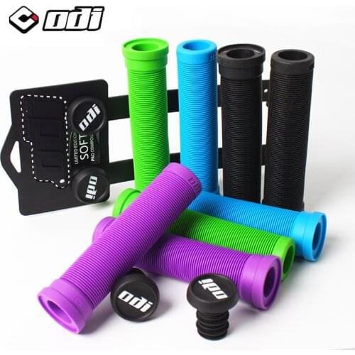 2pc ODI MTB Handlebar Grips Cover Soft Silicone Wear-resistant Bike Handle Bar Grips Ends with Keychain Bicycle Accessories