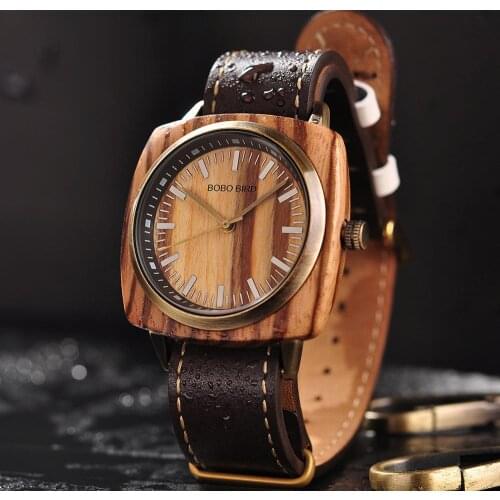 Reloj hombre BOBO BIRD Men Watch Luxury Brand Wood Waterproof Watches erkek kol saati Christmas Gift for Boyfriend Dropshipping