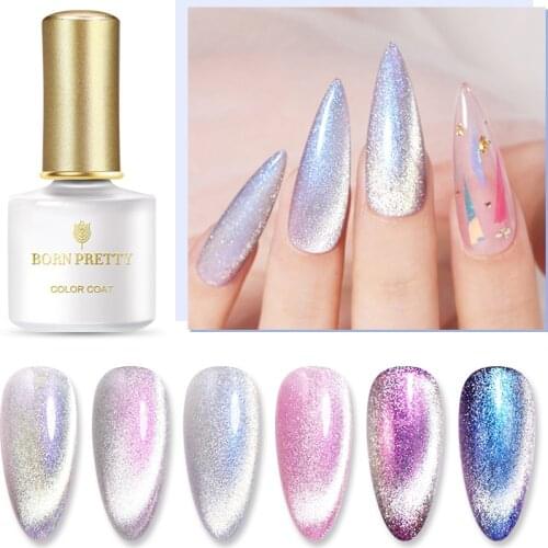 BORN PRETTY Cat Magnet Gel Nail Polish Auroras Snowlight Shining Soak Off UV Gel Vanish Nail Art Manicuring Magnetic Gel Polish