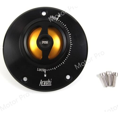 CNC Aluminium Motorcycle Gas Fuel Tank Cap Cover Waterproof 112mm 3 Mounting Holes Accessories For Kawasaki Ninja ZX 6R ZX 10R