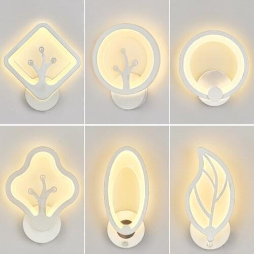 Decorative Modern Wall Lamp Creative Bedroom Bedside Lamp Nordic Corridor Living Room Up Down Acrylic Indoor Led Wall Light