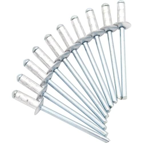 DIN 15977 100pcs/ 200pcs Aluminium multi-grip blind rivet DG-Series pop rivets Round head M3.2/M4.0/M4.8