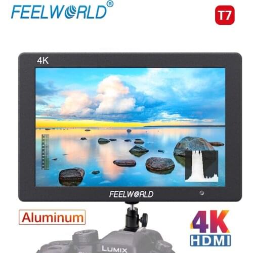 FEELWORLD T7 7 Inch IPS Solid Aluminum Housing 4K HDMI Camera Field Monitor Video Assist Full HD 1920x1200 DSLR Monitor