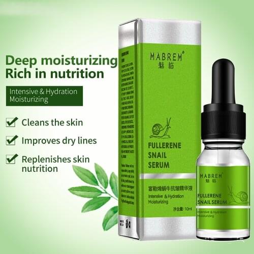 Fullerene Snail Anti-wrinkle Serum Rejuvenation Anti Wrinkle Firming Bright Skin Serum For Face Ance Treatment Repair Serum