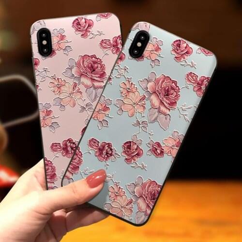 Hot Floral Phone Case for Huawei P20 P30 P40 Mate 10 20 30Lite Pro Honor 8X 9 10 20 30Pro Capa Flower Soft TPU Back Cover