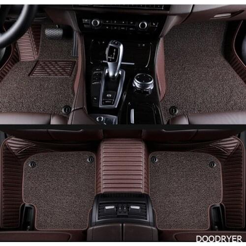 DOODRYER Custom car floor mats for Skoda octavia fabia rapid superb kodiaq yeti KAROQ KAMIQ car foot ma styling car accessories