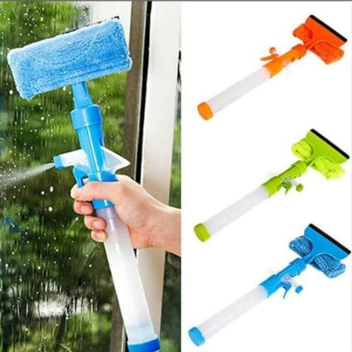 Multifunctional Double-sided Velvet Window Cleaner with Water Spray Cleaning Glass Wiper