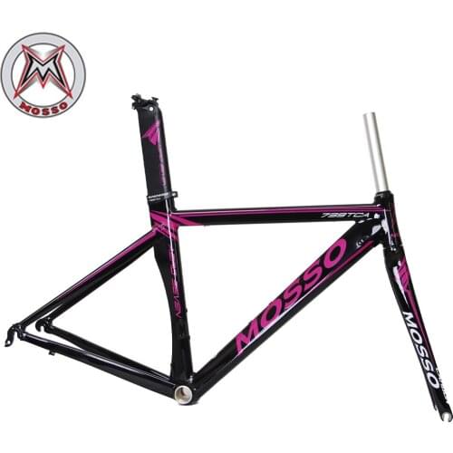 MOSSO 739TCA Aluminum Alloy Road Bike Frame Withe Half Carbon Fork Ultra-light 700C Frameset 46/49cm Bicycle Accessories