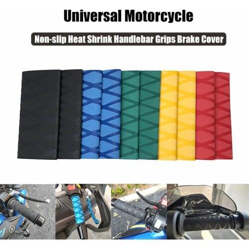 Motorcycle Heat Shrinkable Non-Slip Handle Rubber Sleeve Handlebar Covers fits for Kawasaki Suzuki Honda Triumph Ducati Aprilia