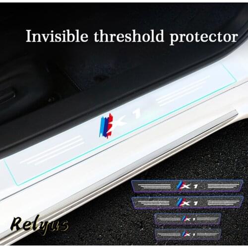 Car Door Sill Stickers Edge Protector Anti Scratch Transparent Film Protection For Bmw X1 E84 F48 Car Accessories