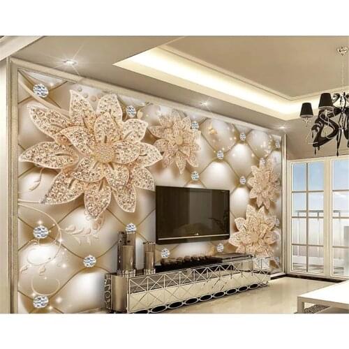 Beibehang Custom wallpaper mural 3d Floral jewelry Floral jewelry TV Background Wall wallpaper for walls 3 d wallpaper tapety