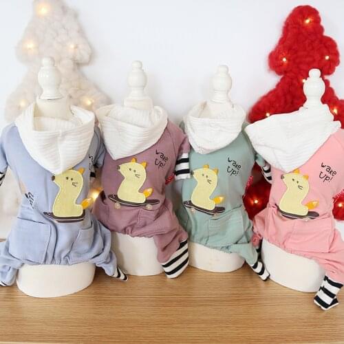 Dog Clothes Fox Striped Cotton Cat Dog Jumpsuit Jacket Coat PET Clothing For Dogs Pet Winter Pet Products Puppy Chihuahua