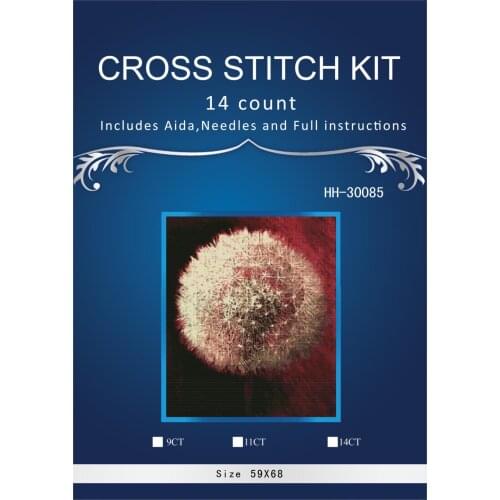 ONEROOM Dandelion flowers Cross Stitch Embroidery Kits 14CT Owl Animal Tree Cotton Thread Painting DIY Needlework DMC