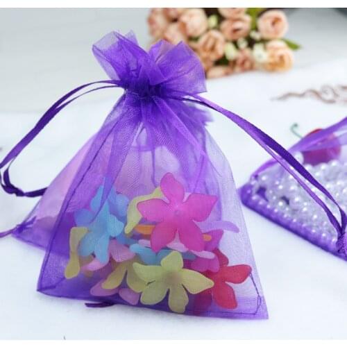 Wholesale Organza Bag 20x30cm,Wedding Jewelry Packaging Pouches,Nice Gift Bags,Purple Color,500pcs/lot
