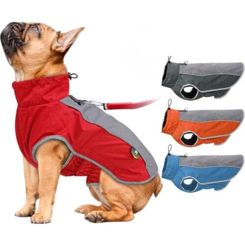 Autumn Winter Dog Clothes Pet Jacket Waterproof Pet Clothes For Small Large Dogs Reflective Pet Clothing Coat Pet Supplies