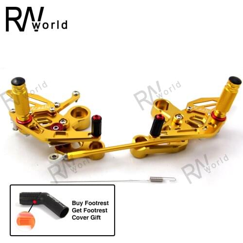 Rearset Footrest For YAMAHA FZ-09 MT09 CNC Adjustable Rear Sets Foot Pegs MT-09 FZ09 MT 09 2014-2018 2015 2016 2017 Quick Shif
