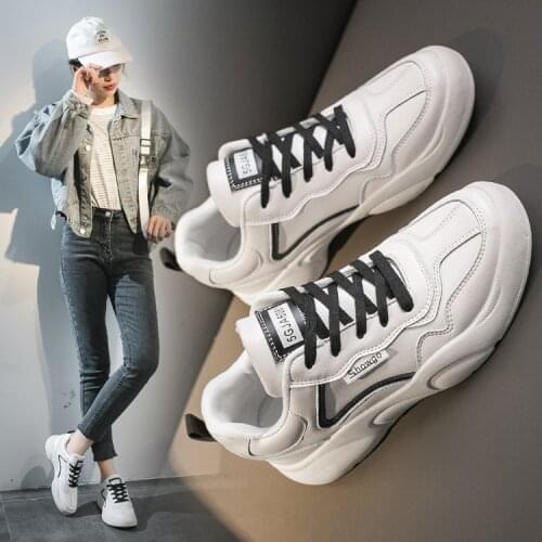 Early Spring New Sports Shoes Womens Net Red Intelligence Smoked All-match Student Casual Street Shoes