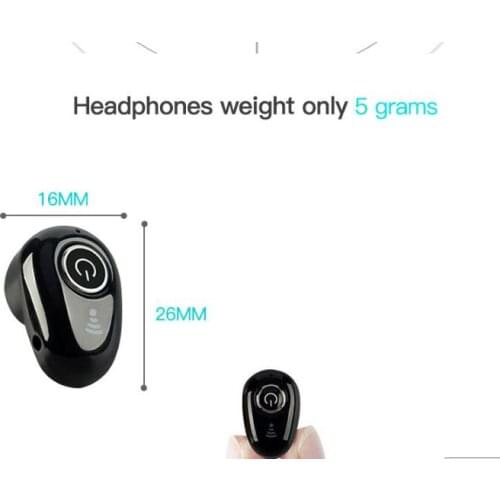 S650 Mini Wireless Bluetooth Earphones Portable Sporting Earphone Handsfree Headset lighter and slim invisiable