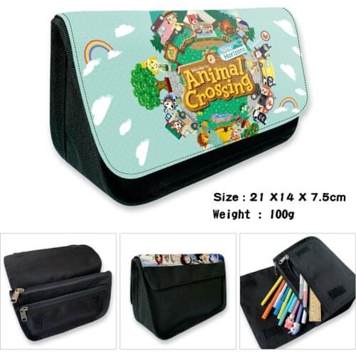 21CM Animal Crossing School Case Bag Cartoon BAGS Student Stationery Storage Bag Wallet