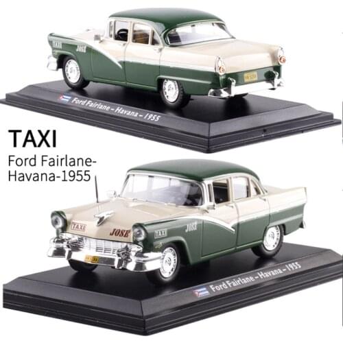 1/43 Scale Static Model Cuba Fairlane Havana 1955 TAXI Diecast Metal Alloy Car Model Toy Baby Gifts Collection Original Box