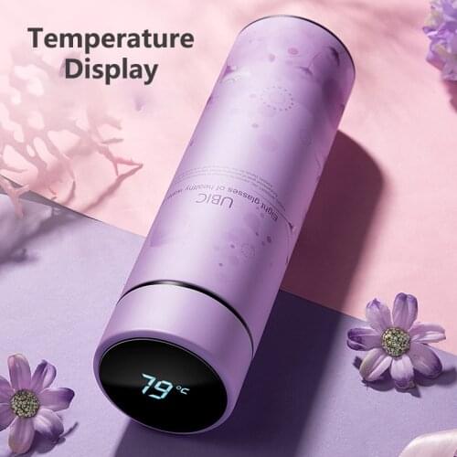 450Ml Intelligent Temperature Display Thermos Bottle Smart Water Bottle Vacuum Flasks Stainless Steel Coffee Cup Christmas Gift