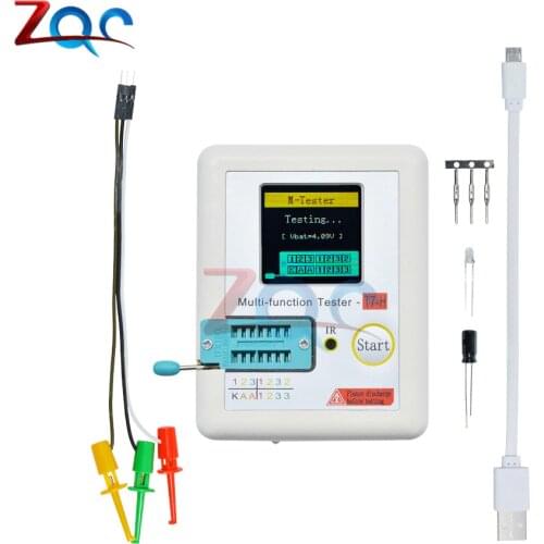 TC-T7-H Multimeter Transistor Resistor Diode Triode Capacitance Tester ESR/MOS/PNP/NPN LCR MOSFET TFT LCD Display Screen Monitor