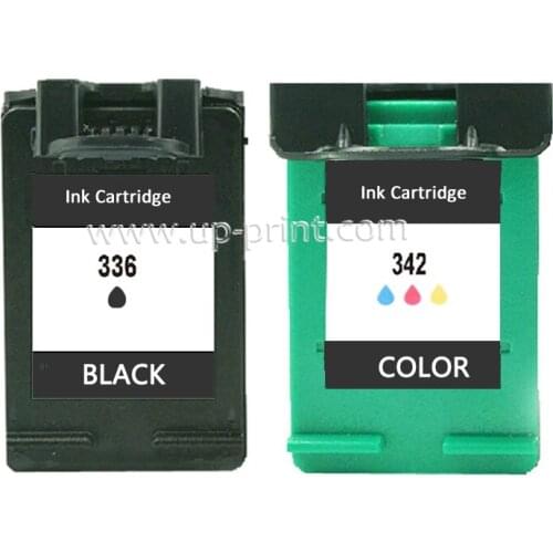 UP 2pk replacement For HP 336 342 printer Ink Cartridge For HP Officejet 6300 D4100 D4145 D4155 D4160 D4163 D4168 C3135 C3140