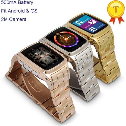 Waterproof metal stainless steel style colorful Smartwatch Bluetooth Wristwatch Smart Watch With Camera SIM phone watch